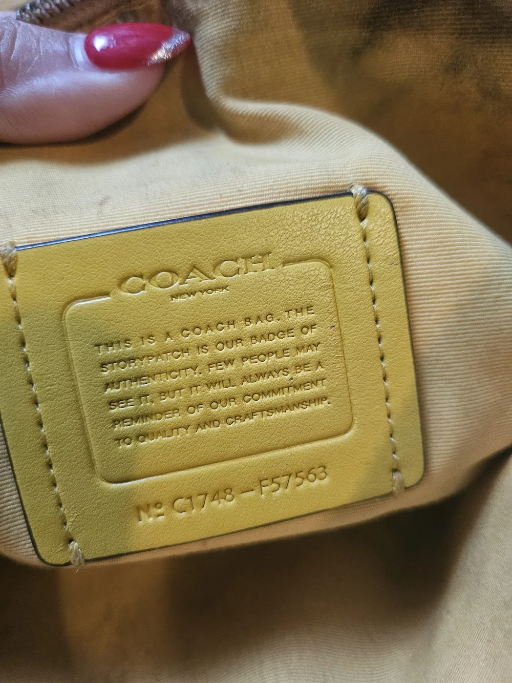 Coach Pebbled Leather Satchel in Mustard Yellow